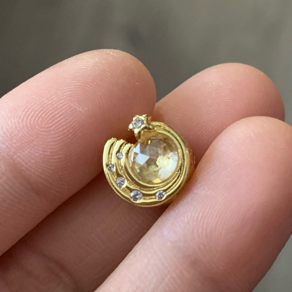 NWOT Gold Sparkling Shooting Star Charm Sterling Silver 925 - Picture 9 of 16